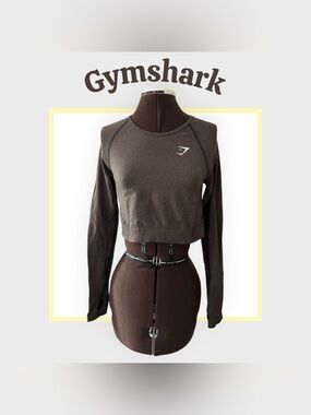 Women’s Gymshark Vital Long-Sleeve Cropped Seamless Workout Top